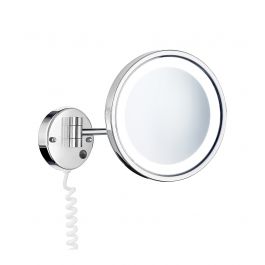SMEDBO OUTLINE glänzend Kosmetik-Spiegel Gelenkarm beleuchtet 5-fach LED FK470E