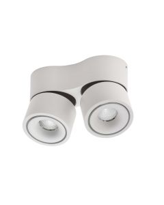 Lumexx Mini Double LED Aufbauleuchte weiß/schwarz 2x7W, 2x550lm, 2700k