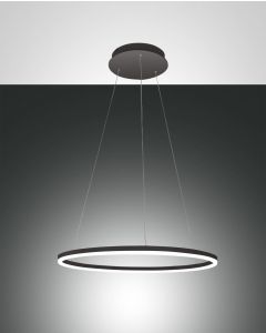 LED Hängeleuchte schwarz satiniert Fabas Luce Smartluce Giotto 2-flg. 3240lm