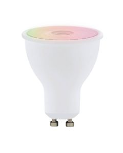 EGLO Connect RGB LED Leuchtmittel GU10 5W 345lm 2700-6500K 45° opal App Steuerbar 50x59mm