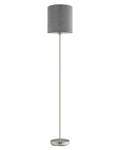EGLO PASTERI Textil Stehlampe E27 280mm Leinen grau