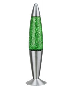 Rabalux Glitter Lavalampe 1x E14 grün, silber