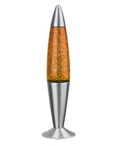 Rabalux Glitter Lavalampe 1x E14 orange, silber