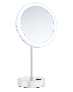 Smedbo Outline Kosmetikspiegel mit Dual LED - PMMA rund weiss FK484EW